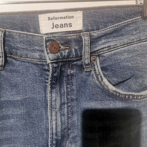 REFORMATION s26 light blue jeans high rise & skinny - Picture 7 of 16